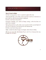 Preview for 4 page of Gucci STANDARD WATCHES Instructions For Use Manual