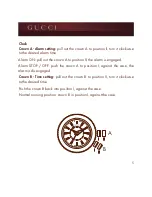 Preview for 5 page of Gucci STANDARD WATCHES Instructions For Use Manual