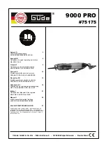 Предварительный просмотр 1 страницы GÜDE 75175 Translation Of Original Operating Instructions