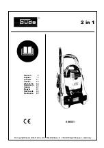 Preview for 1 page of GÜDE 86031 Operating Manual