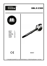 GÜDE GBLS 2500 Operating Instructions Manual preview