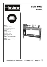 Preview for 1 page of Gude 11420 Translation Of Original Operating Instructions