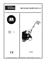 Gude 16765 Operating Instructions Manual предпросмотр