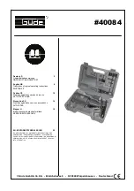 Preview for 1 page of Gude 40084 Translation Of Original Operating Instructions