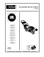 Gude BIG WHEELER 508 VARI-S Original Operating Instructions предпросмотр