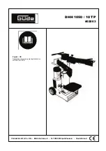 Предварительный просмотр 1 страницы Gude DHH 1050/10 TP Translation Of Original Operating Instructions