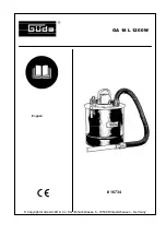 Gude GA 18 L 1200 W Operating Instructions Manual предпросмотр