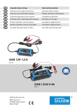 Preview for 1 page of Gude GAB 12V-1,5A Translation Of The Original Instructions