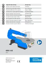 Preview for 1 page of Gude GDS 16 E Translation Of The Original Instructions