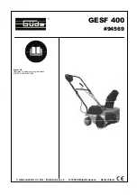 Gude GESF 400 Operating Instructions Manual preview