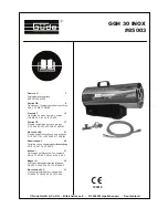 Предварительный просмотр 1 страницы Gude GGH 30 INOX Operating Instructions Manual