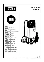 Предварительный просмотр 1 страницы Gude GS 1102 PI Translation Of Original Operating Instructions