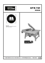 Gude GTK 721 Operating Instructions Manual preview