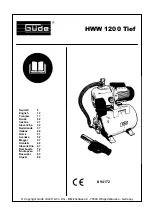 Предварительный просмотр 1 страницы Gude HWW 1200 Tief Manual