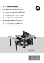 Preview for 1 page of Gude TK 2100 Translation Of The Original Instructions