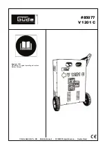 Предварительный просмотр 1 страницы Gude V 1201 C Translation Of Original Operating Instructions