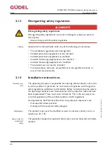 Preview for 20 page of GUDEL 404DLS Operating Manual