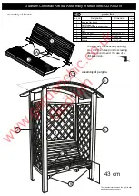 Preview for 2 page of Gudrum Cornwall Arbour GJA10215 Assembly Instructions