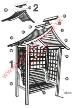 Preview for 3 page of Gudrum Somerset Arbour GJA10216 Assembly Instructions