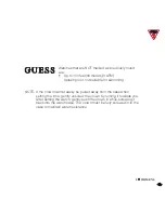 Предварительный просмотр 6 страницы Guess W0016L1 Operating Instructions Manual