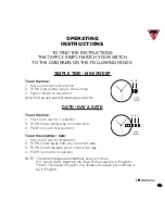 Preview for 7 page of Guess W0016L1 Operating Instructions Manual