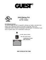 Preview for 1 page of Guest 2603 Battery Pal Manual