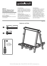 Guidecraft Wooden Tabletop Easel G51031 Assembly Instructions preview