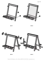 Preview for 2 page of Guidecraft Wooden Tabletop Easel G51031 Assembly Instructions