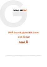 Preview for 1 page of Guideline Geo MALA GroundExplorer HDR Series User Manual