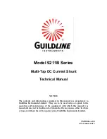 Preview for 1 page of Guildline 9211B Series Technical Manual