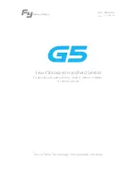 Guilin Feiyu Technology G5 Manual предпросмотр