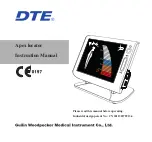 Guilin Woodpecker Medical Instrument DTE Instruction Manual preview