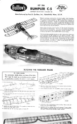 Guillow's RUMPLER C-5 Manual preview