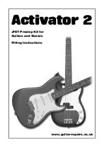 Guitar-repairs Activator 2 Fitting Instructions Manual предпросмотр