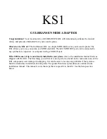 Preview for 2 page of GULBRANSEN KS1 Owner'S Manual