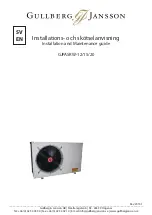 Gullberg & Jansson GJPASRW-12 Installation And Maintenance Manual preview