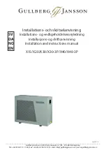 Gullberg & Jansson V15 Installation And Instruction Manual preview