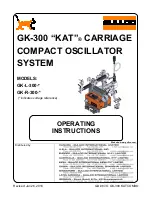 Предварительный просмотр 1 страницы GULLCO GK-L-300 Series Operating Instructions Manual