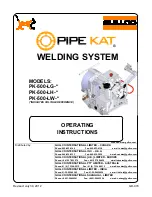 GULLCO Pipe Kat PK-500-LG Series Operating Instructions Manual preview