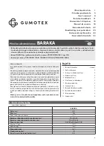 Gumotex BARAKA Owner'S Manual preview