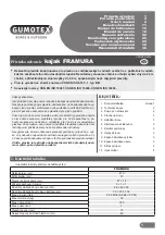 Gumotex FRAMURA User Manual preview