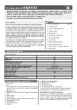 Preview for 5 page of Gumotex K2 User Manual