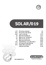 Gumotex SOLAR/019 User Manual preview