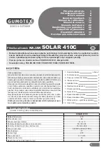 Gumotex SOLAR 410C User Manual preview