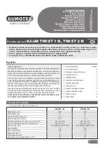 Gumotex TWIST 1 N Owner'S Manual preview