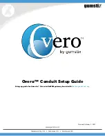 Gumstix Overo Conduit Setup Manual preview