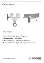 Preview for 1 page of Gunnebo Lifting CSB Owner'S Manual