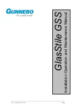 Preview for 1 page of Gunnebo GlasStile GSS Installation, Operation And Maintenance Manual