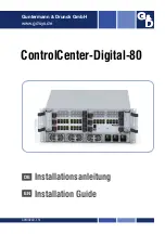 Предварительный просмотр 1 страницы Guntermann & Drunck ControlCenter-Digital-80 Installation Manual