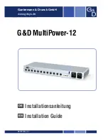 Guntermann & Drunck MultiPower-12 Installation Manual preview